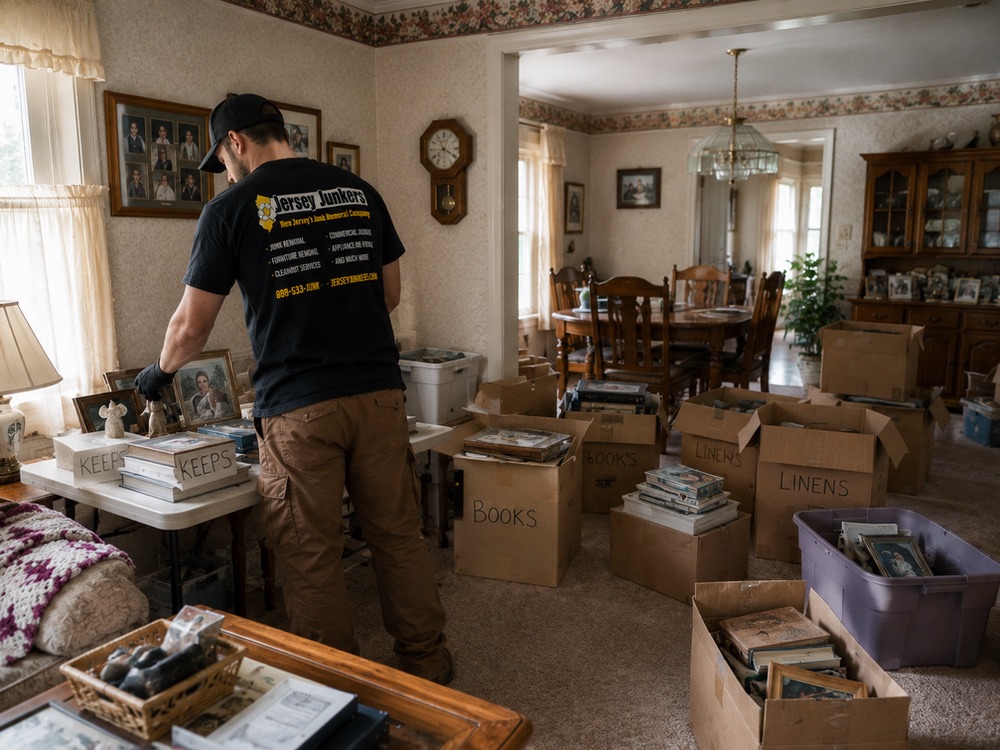 Careful sorting during an estate clean-out