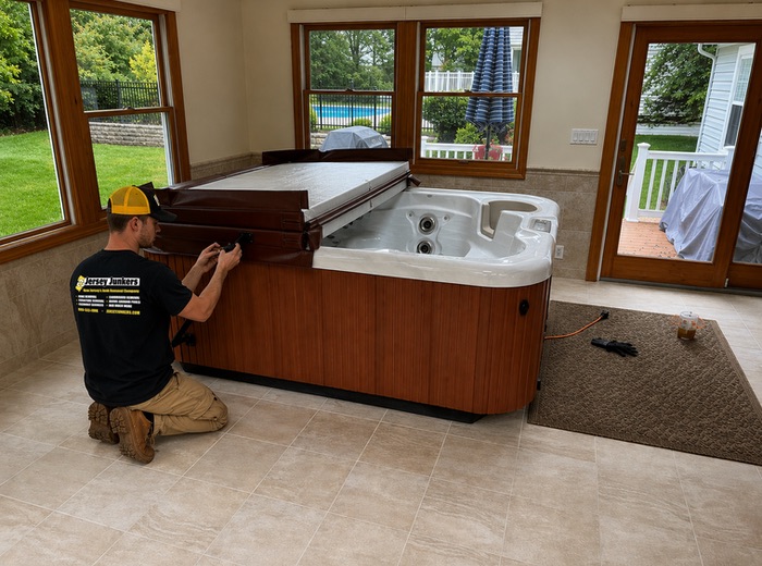 Hot tub removal job