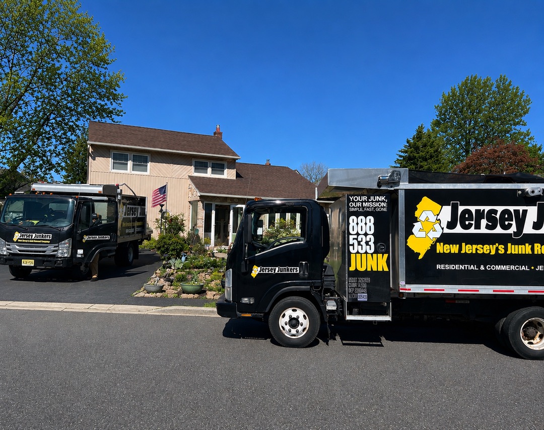 Jersey Junkers crew removing furniture