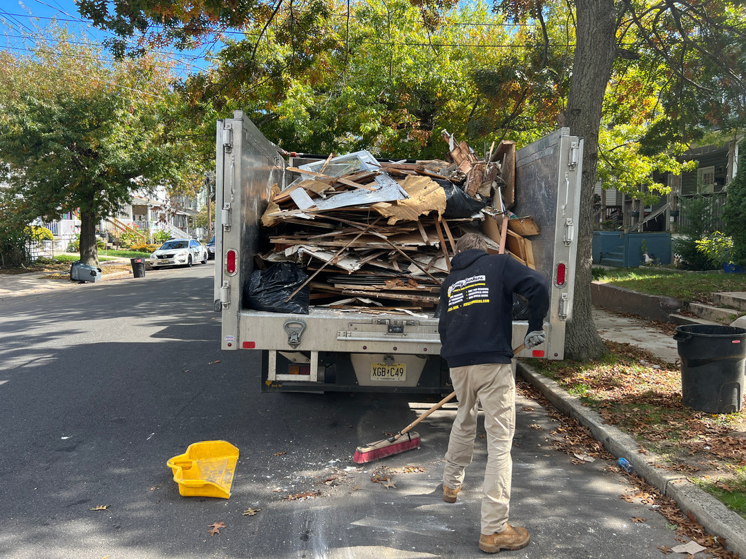 Jersey Junkers crew removing furniture