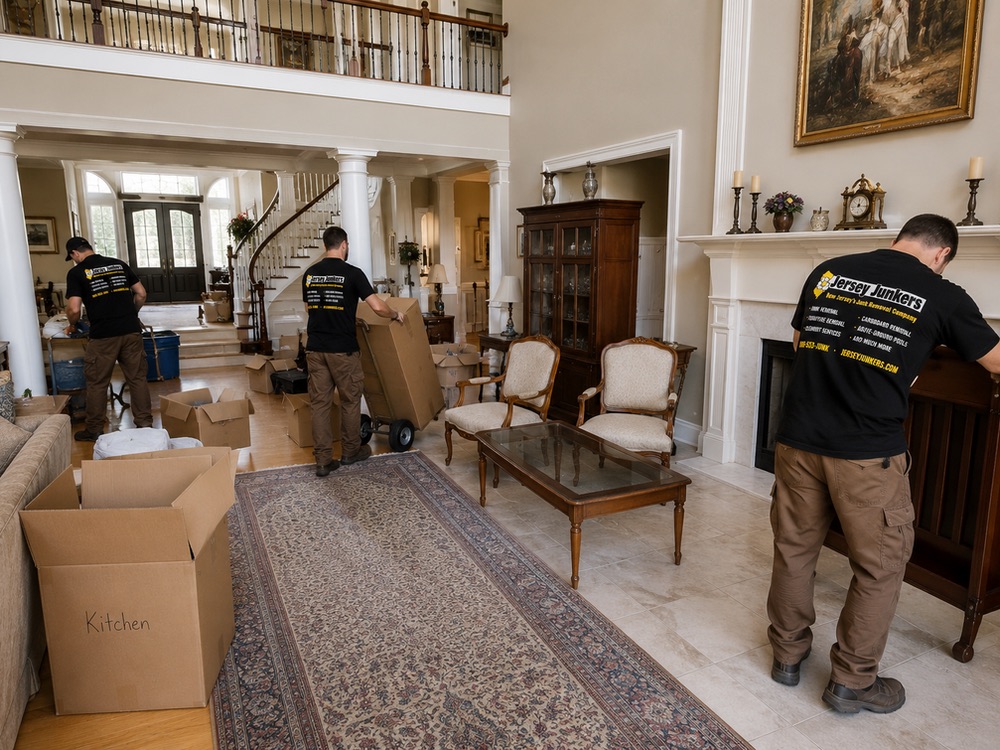 Jersey Junkers crew at an estate clean-out