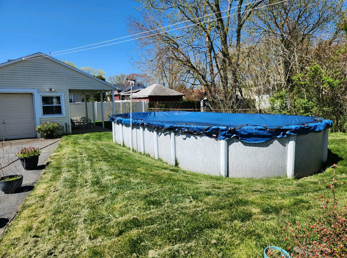 Above-ground pool removal job