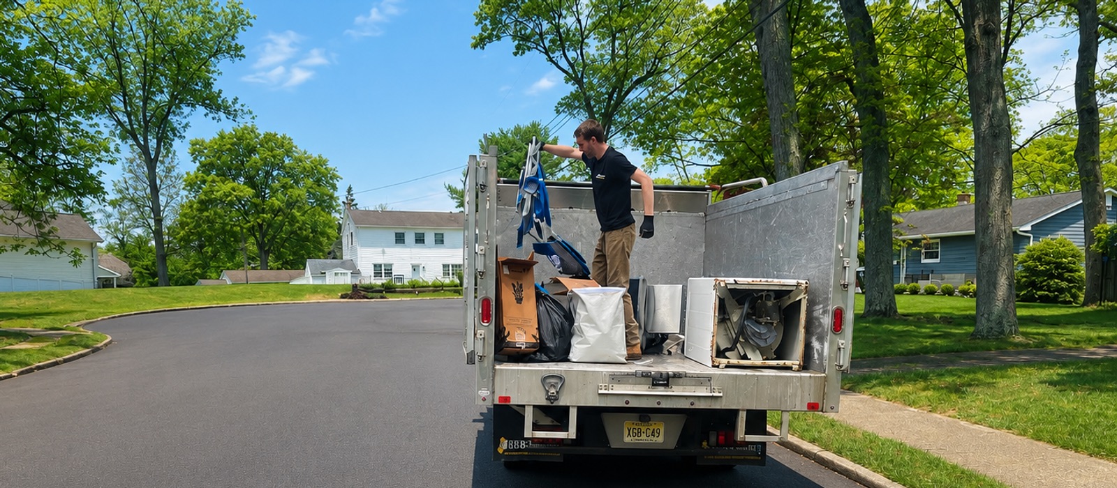 The Jersey Junkers crew hauling junk