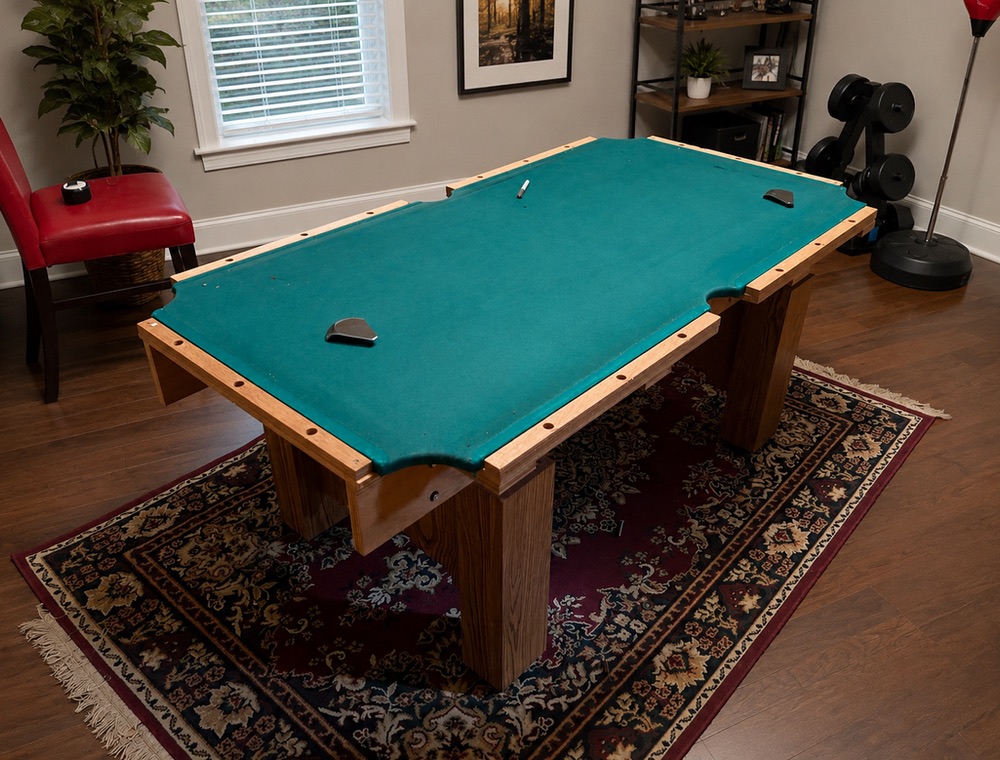 Billiard table disassembly