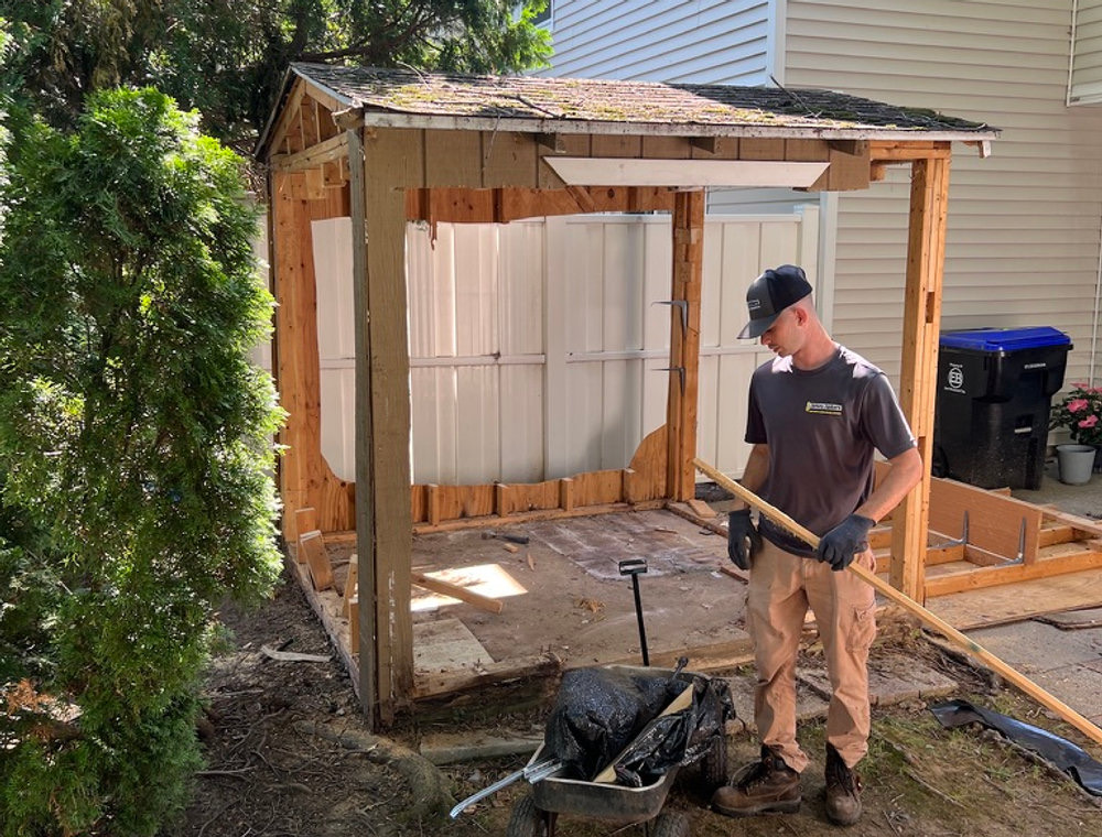 Shed removal