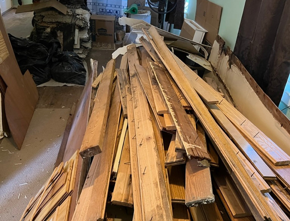 Construction debris loading