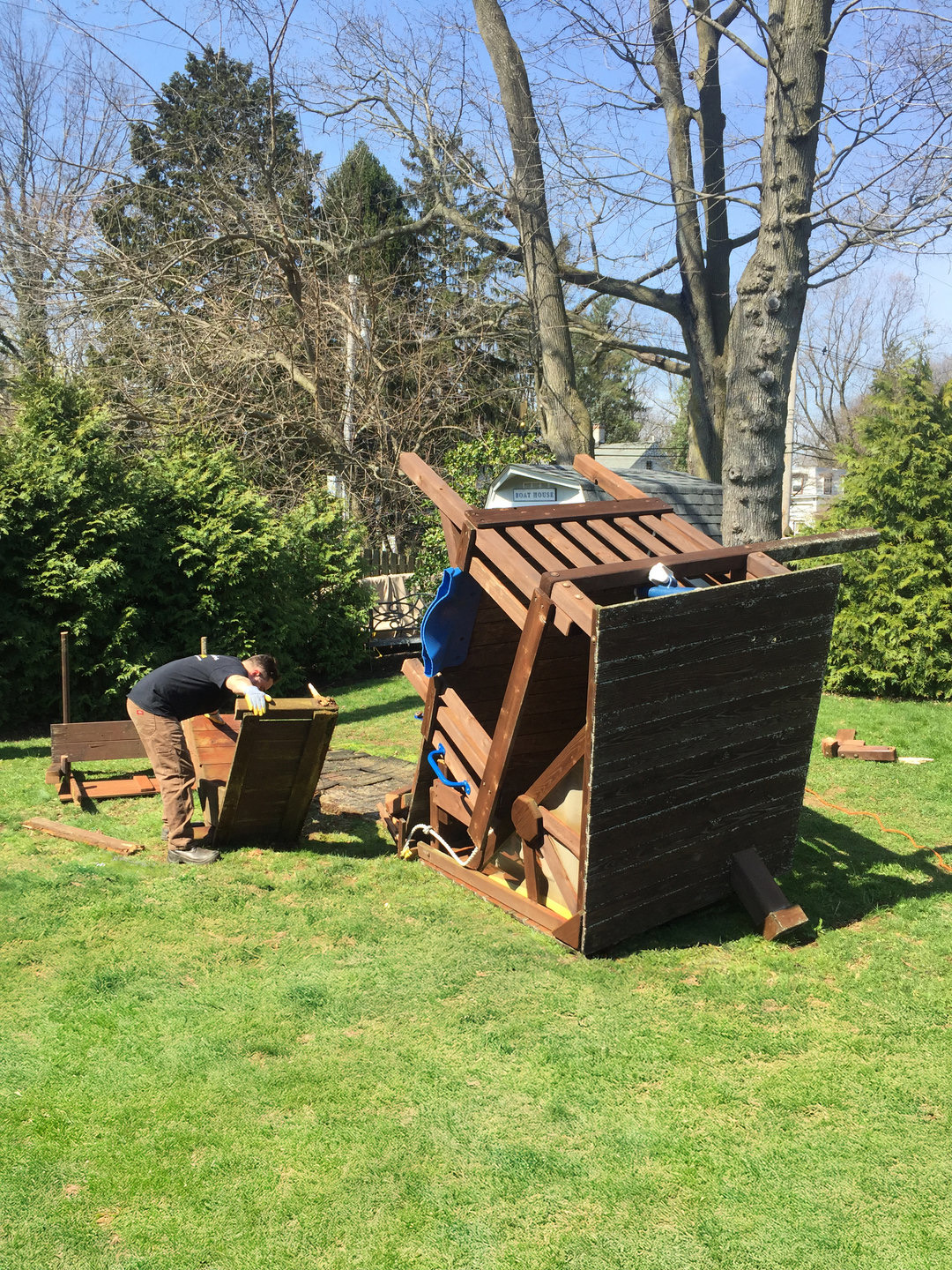 Jersey Junkers crew removing furniture