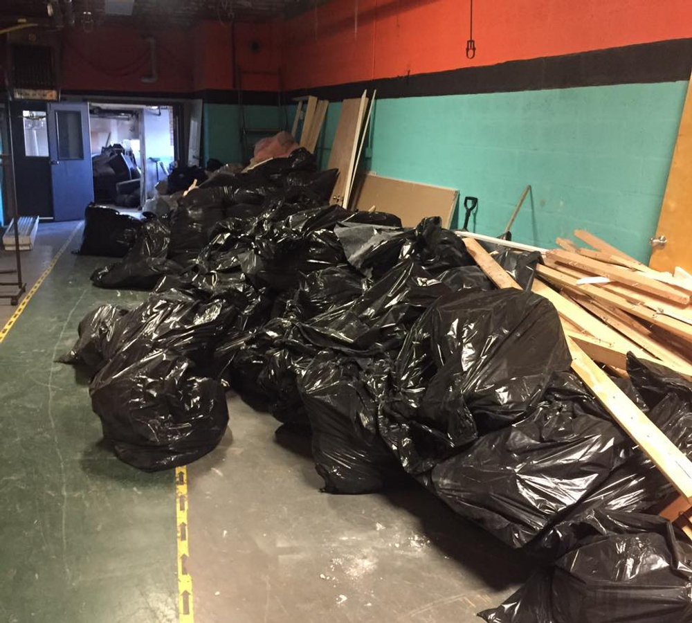Construction debris types