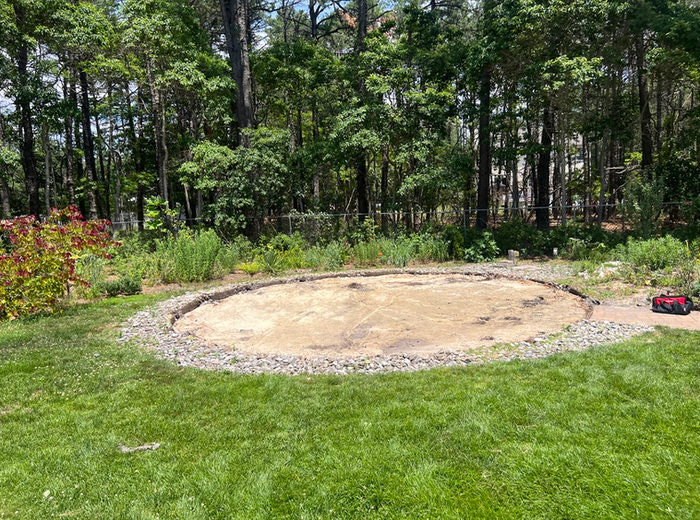 Above-ground pool removal job