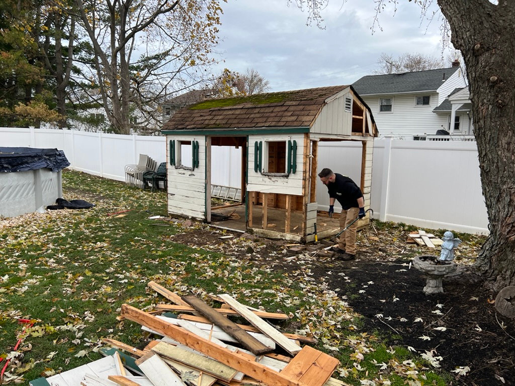 Jersey Junkers crew removing furniture